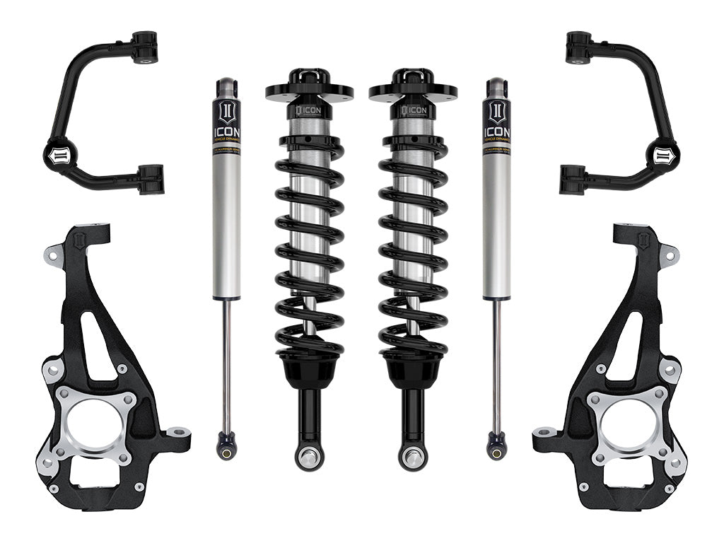 ICON 21-23 Ford F150 4WD 3.5-4.5in Stage 1 Suspension System With Tubular Upper Control Arms K93141T