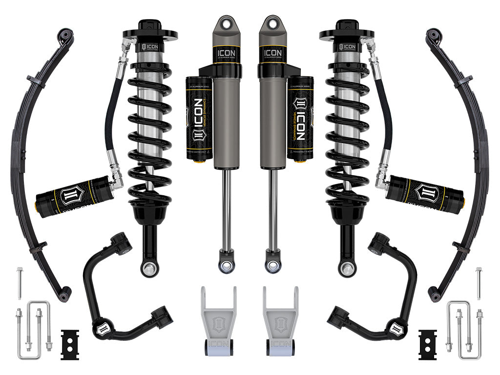 ICON 21-23 Ford F150 Tremor 4WD 2.5-3" Stage 3 Suspension Sys Tubular UCA / Leaf Pack K93163TL