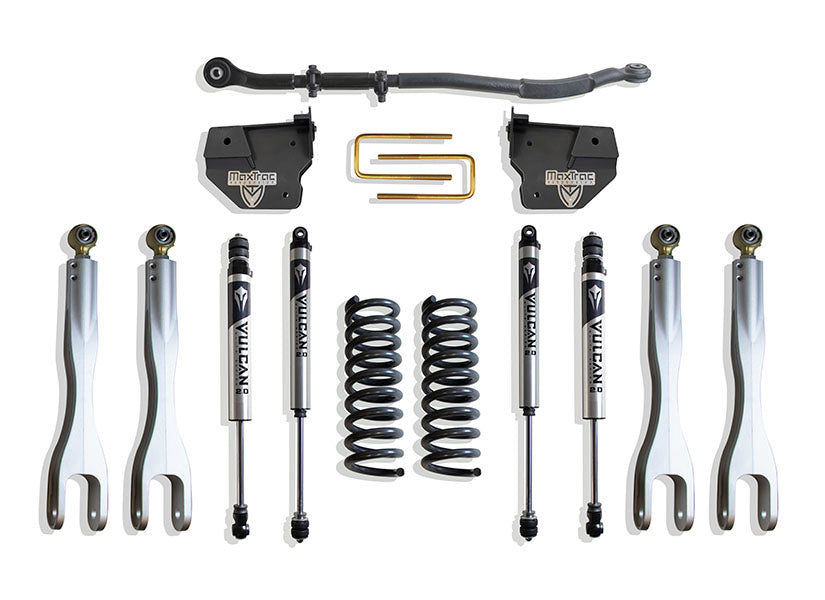 Maxtrac 14-24 Dodge RAM 2500 4WD 2.5in Leveling Kit w/ Forged Alum. 4-Link System & Vulcan 2.0 Shock K947225VL
