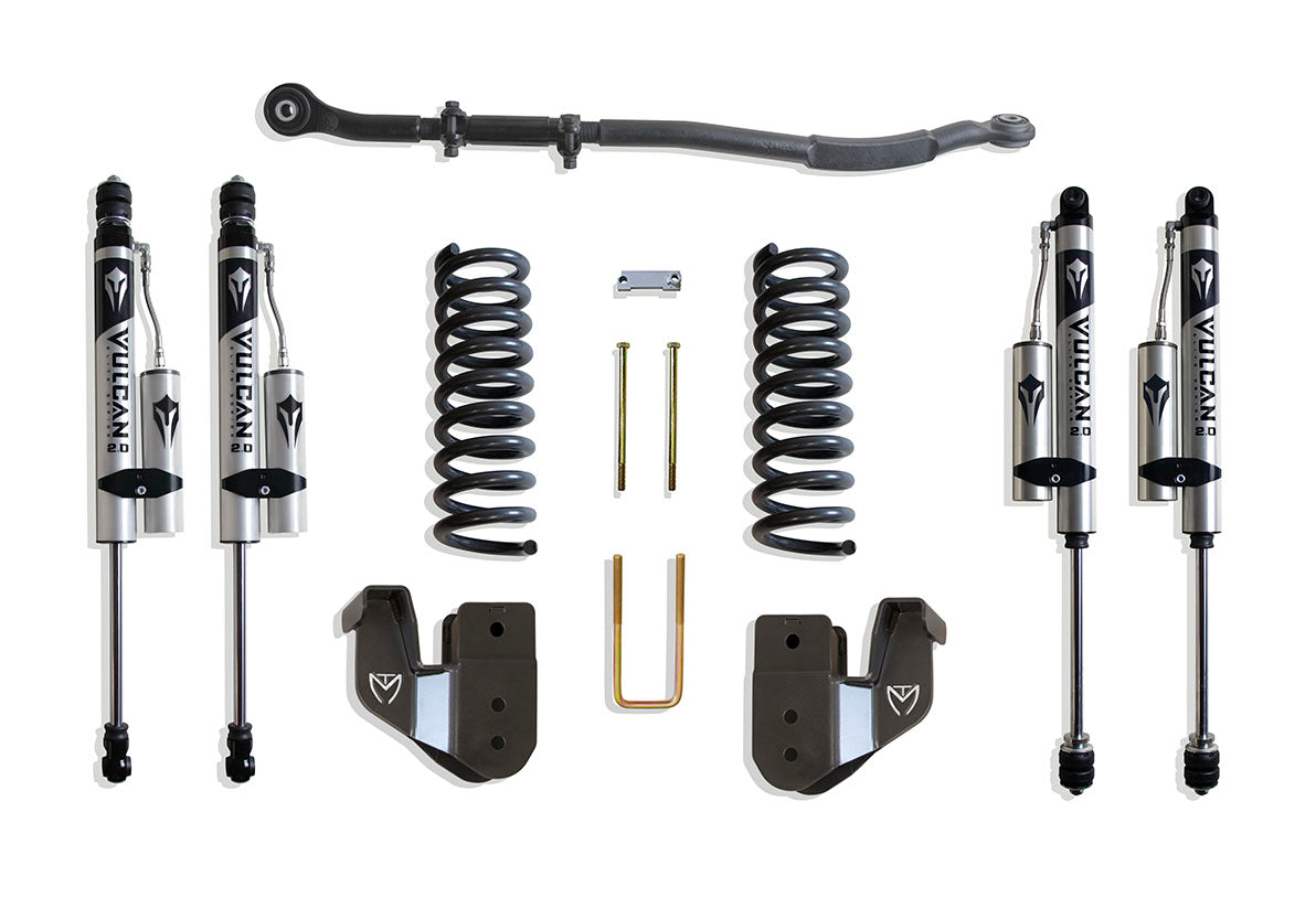 Maxtrac 14-24 Dodge RAM 2500 4WD 2.5in Leveling Kit w/ Radius Arm Brackets & Vulcan 2.0 Res. Shocks K947225VR