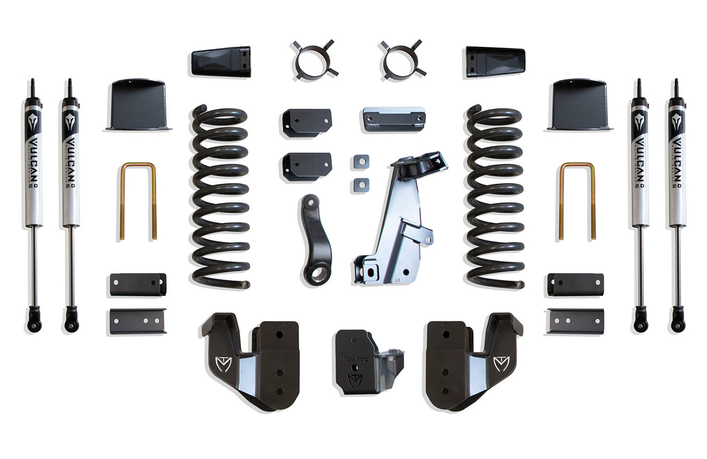Maxtrac 14-18 Dodge RAM 2500 4WD 8in Lift Kit w/ Radius Arm Brackets & Vulcan 2.0 IFP Shocks K947285VA