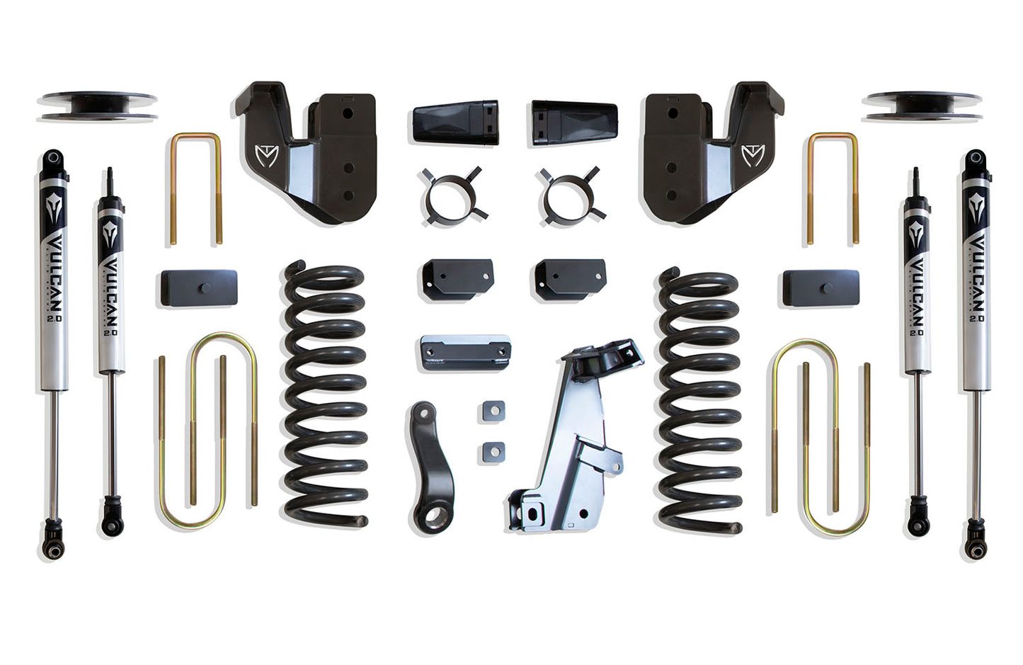 Maxtrac MaxTrac 13-18 Dodge RAM 3500 4WD 4in Lift Kit w/ Radius Arm Brackets & Vulcan 2.0 IFP Shocks K947341VA
