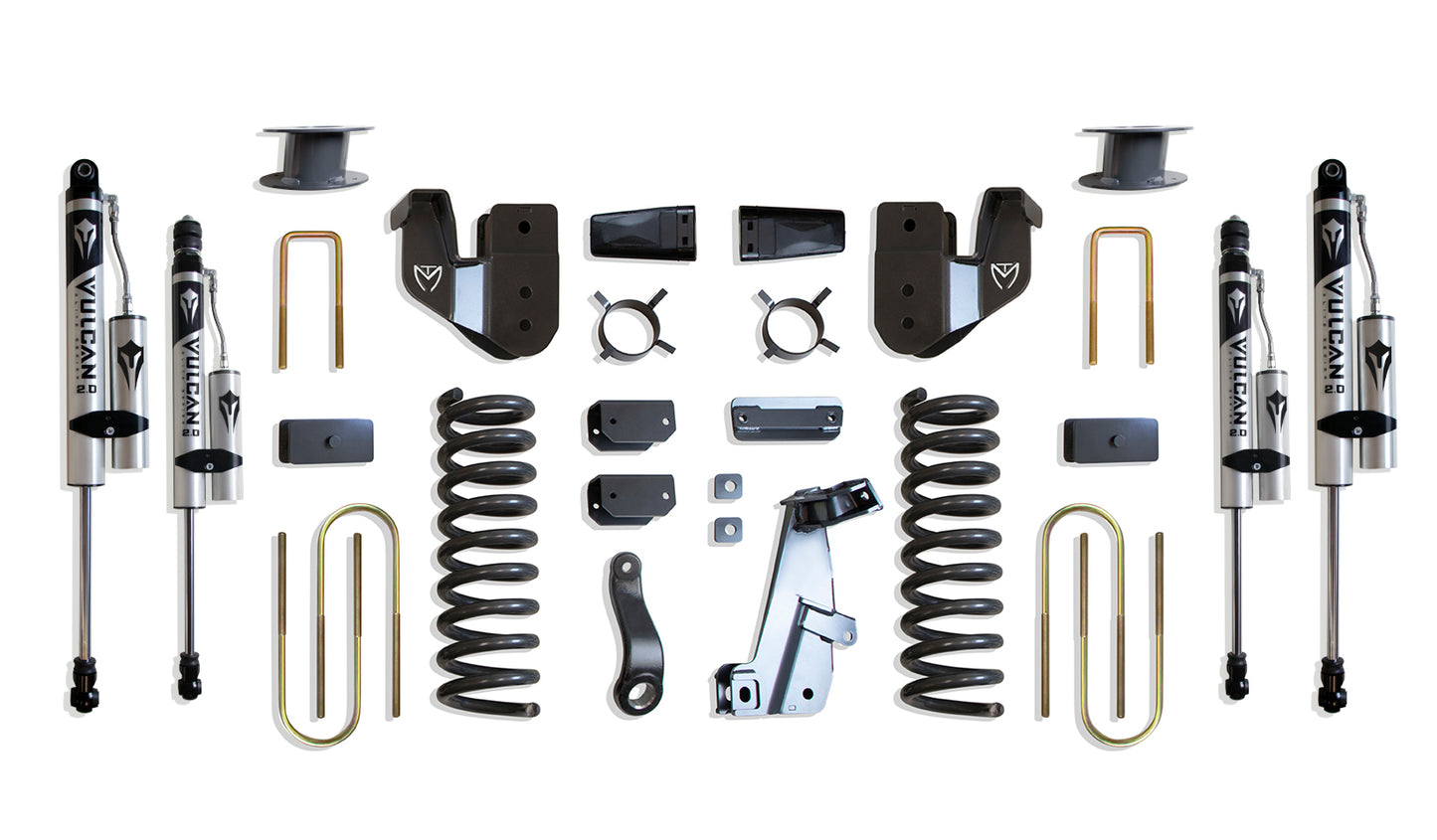 Maxtrac 13-18 Dodge RAM 3500 4WD 6in Lift Kit w/ Radius Arm Brackets & Vulcan 2.0 Reservoir Shocks K947363VRA