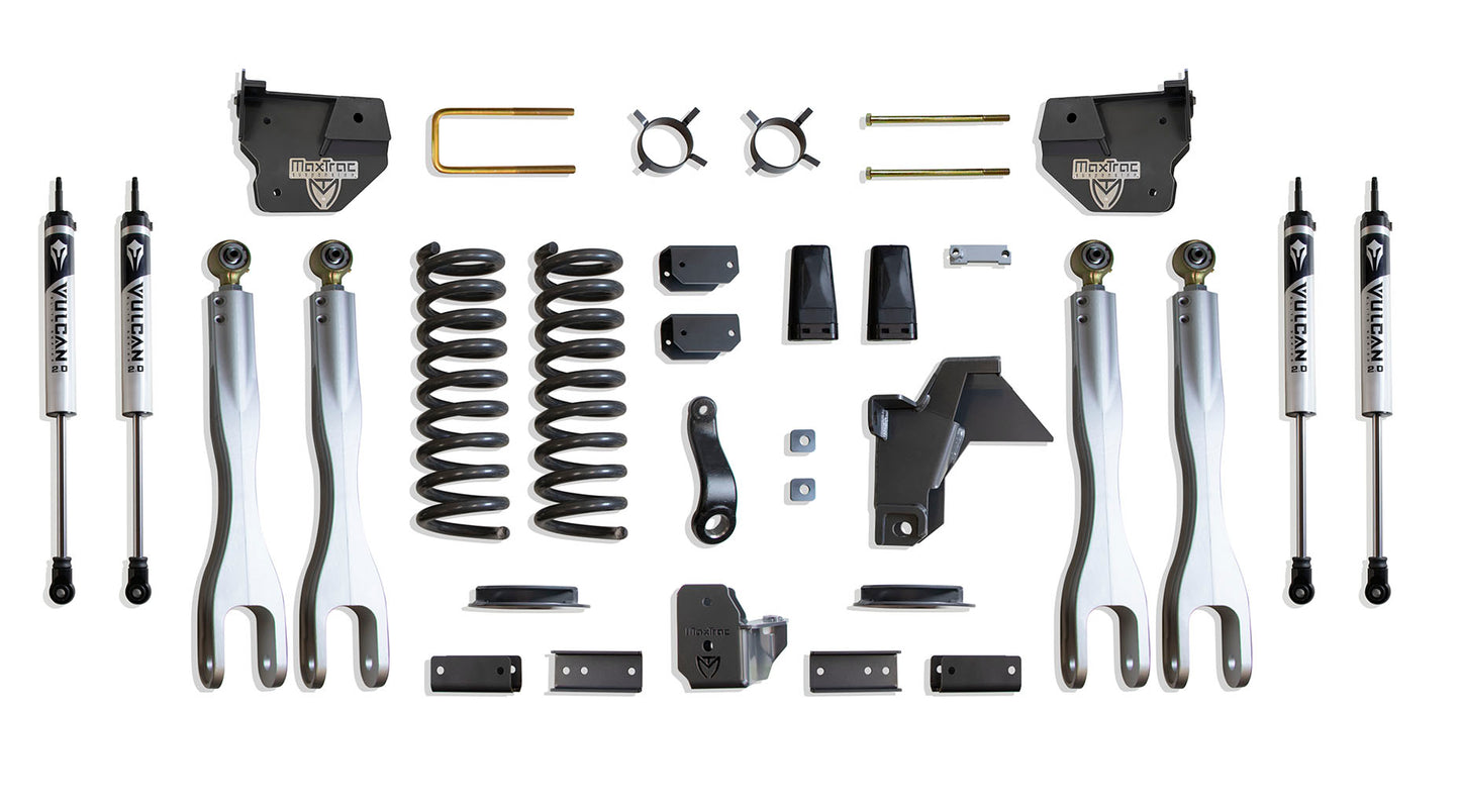 Maxtrac 19-24 Dodge RAM 2500 4WD 4in Lift Kit w/ Forged Alum. 4-Link System & Vulcan 2.0 IFP Shocks K947441VLA