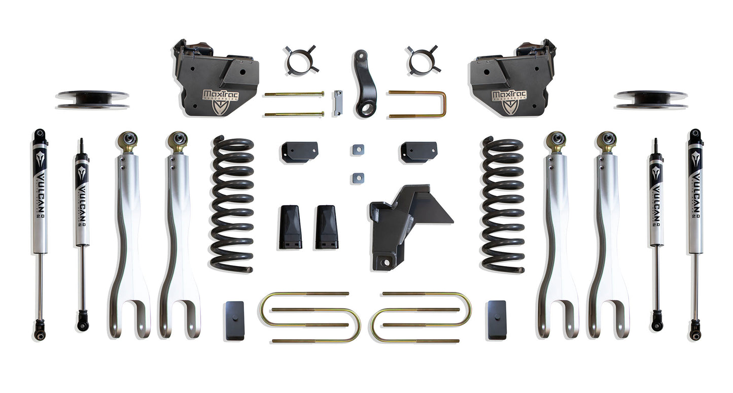 Maxtrac 19-24 Dodge RAM 3500 4WD 4in Lift Kit w/ Forged Alum. 4-Link System & Vulcan 2.0 IFP Shocks K947541VLA