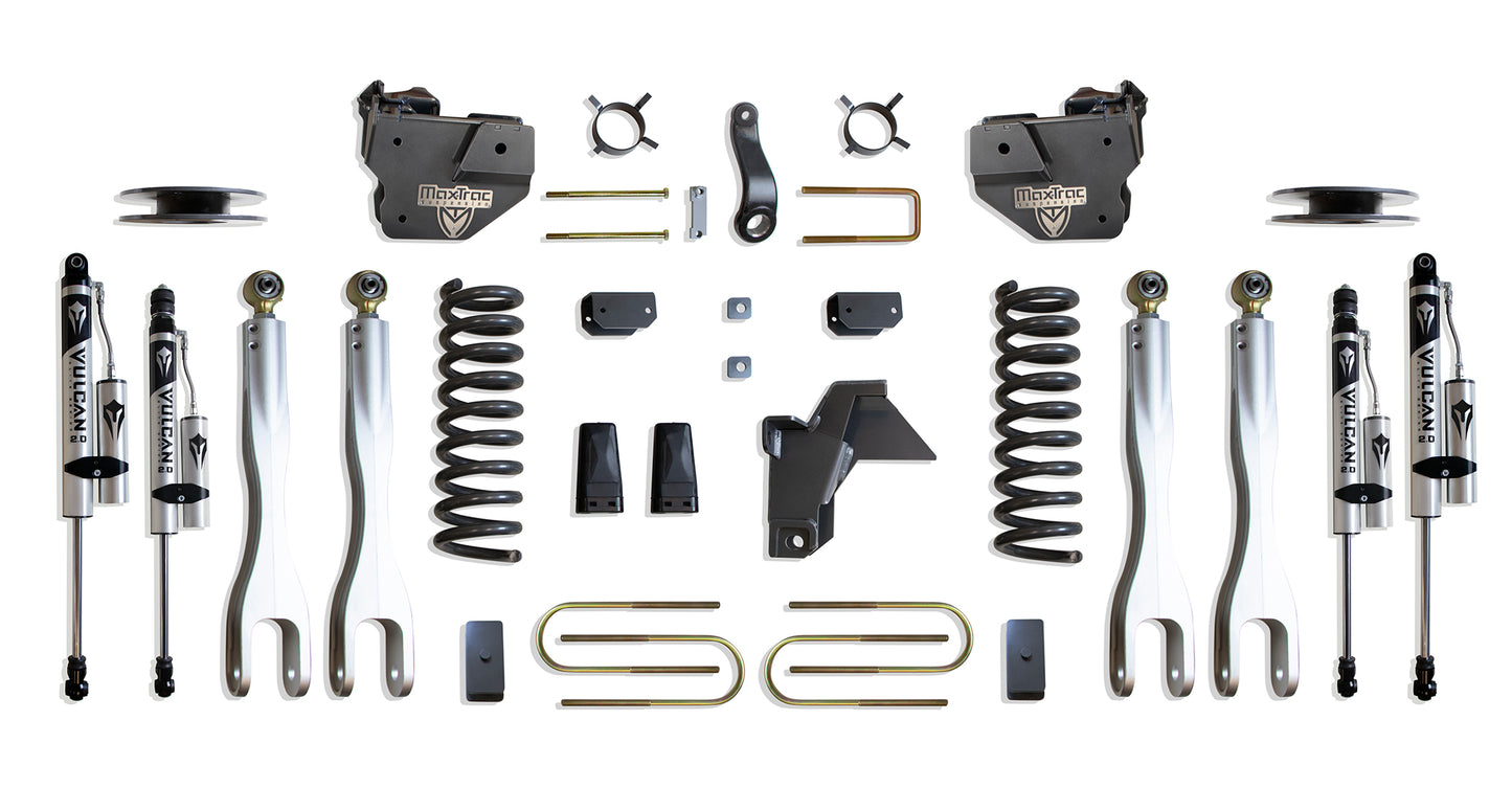 Maxtrac 19-24 Dodge RAM 3500 4WD 4in Lift Kit w/ Forged Alum. 4-Link System & Vulcan 2.0 Reservoir S K947541VRLA