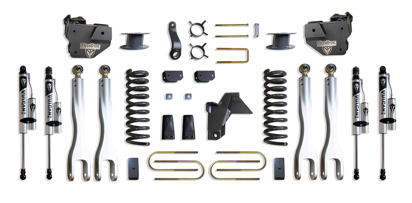 Maxtrac 19-24 Dodge RAM 3500 4WD 6in Lift Kit w/ Forged Alum. 4-link System & Vulcan 2.0 Reservoir S K947563VRLA