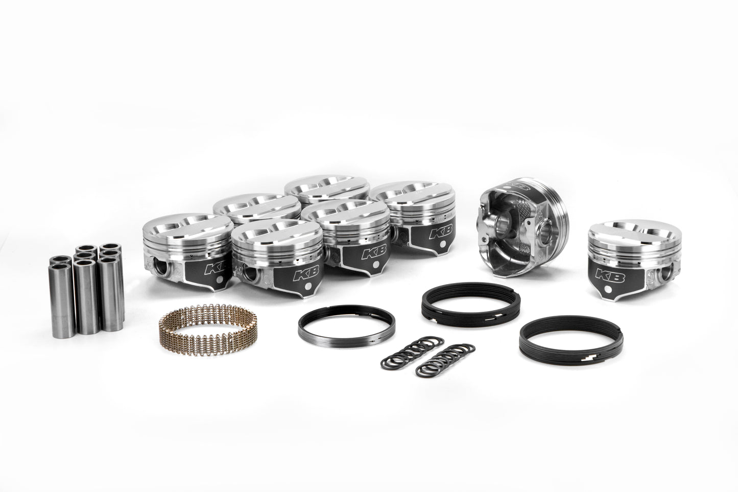 KB Performance Pistons SBC Domed Piston Set 4.030 Bore +3.2cc Pistons and Piston Rings Pistons main image