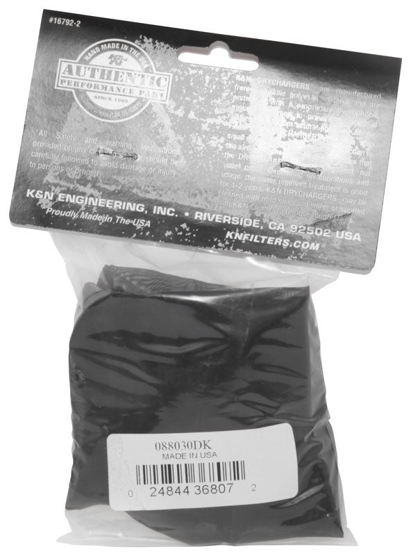 K&N Engineering K&N Drycharger Air Filter Wrap 8-3/4in X 10-1/4in X 3in Black 088030DK