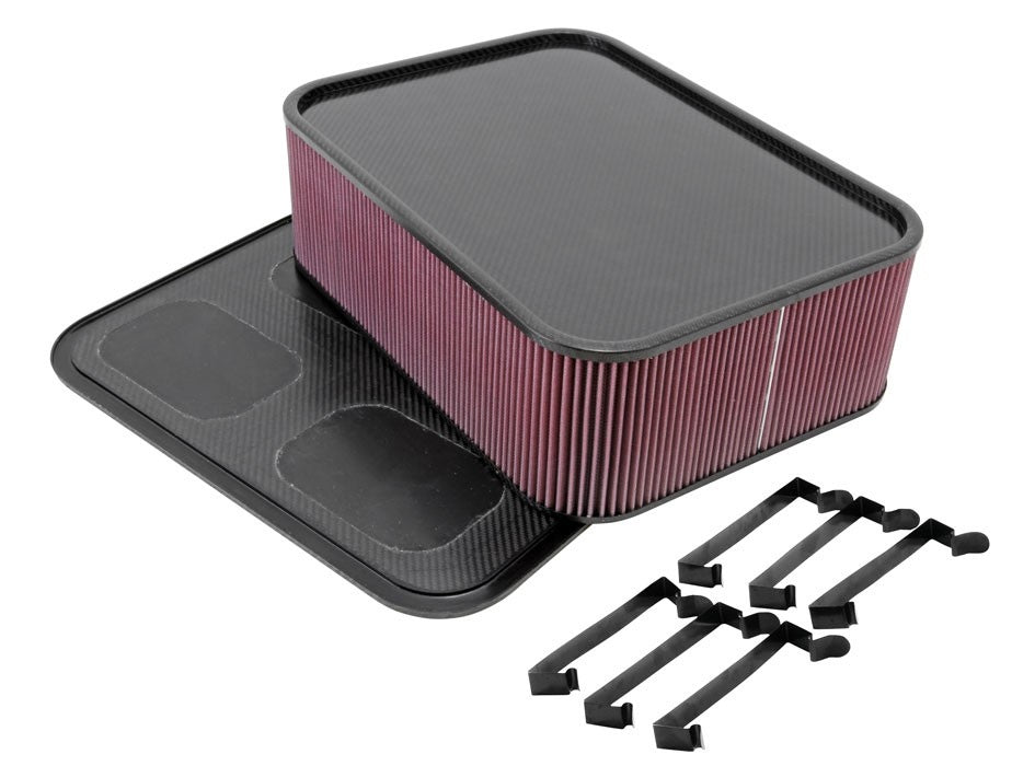 K&N Engineering K&N Custom Air Filter - Rectangle 19in L x 14in W x 6.5in H w/ Base Solid Top & Hardware 100-8563