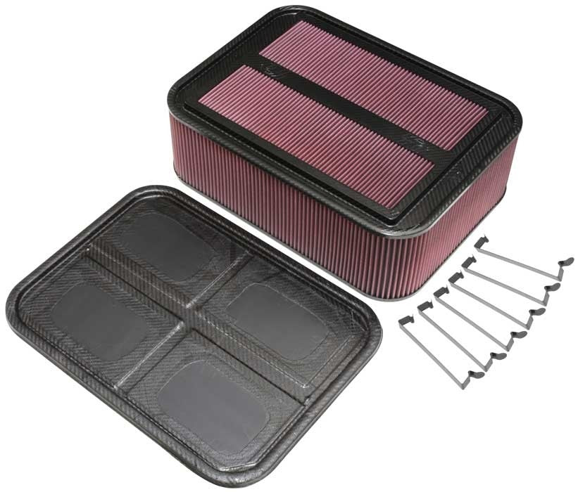 K&N Engineering K&N Custom Racing Assembly Carbon Fiber Air Box - Large 100-8567
