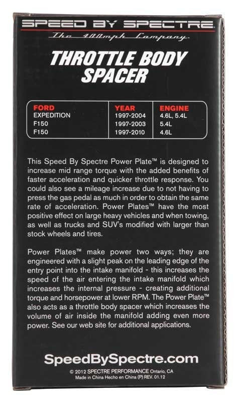 Spectre 97-10 Ford Trucks 4.6L/5.4L Throttle Body Injection Spacer 11261
