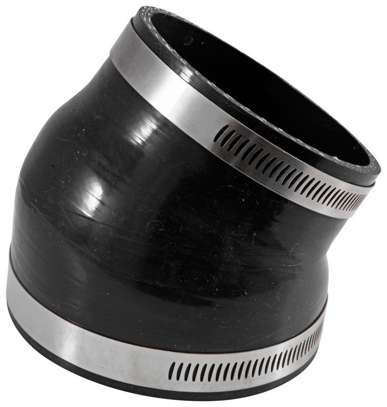 Airaid 4in x 3.5in 28 Degree Angle Reducer w/ Clamps 130-435