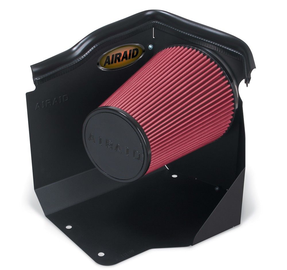 Airaid 99-06 Chevy Silverado 4.8/5.3/6.0L (w/Low Hood) CAD Intake System w/o Tube (Dry / Red Media) 201-112-1