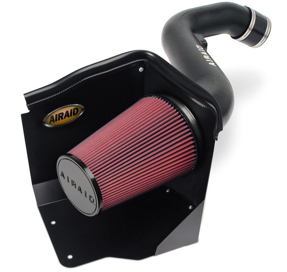 Airaid 2005 Chevy HD Duramax 6.6L (Tall Hood Only) CAD Intake System w/ Tube (Dry / Red Media) 201-167