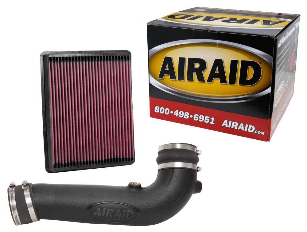 Airaid 17-18 GMC Sierra/Yukon V8-6.2L F/I Jr Intake Kit - Oiled / Red Media 201-751