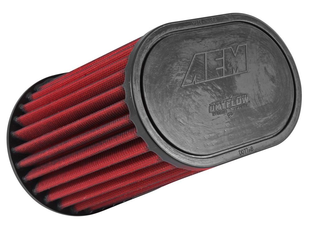 AEM Induction AEM Dual 3in Flange 9in L x 6in W Base 7.75in L x 5in W Top 8.1875in Height DryFlow Air Filter 21-2138DK