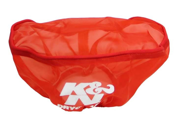 K&N Engineering K&N Yamaha WRB650/WB700/WRB700/WRA700 Red Oval Straight Drycharger Air Filter Wrap 22-2020PR