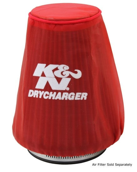 K&N Engineering K&N Red Drycharger 5.25in x 3in Round Tapered Air Filter Wrap 22-2030PR