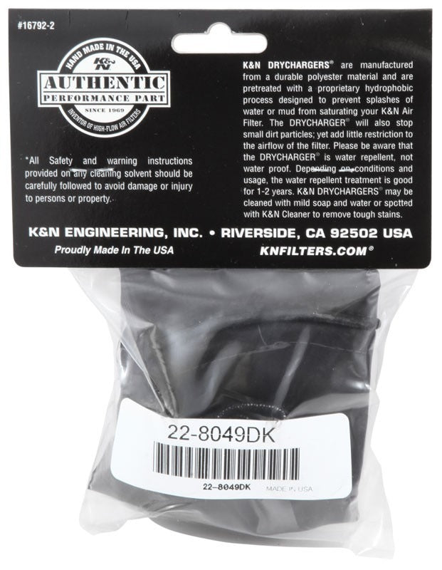 K&N Engineering K&N RC-2690 Black DryCharger Air Filter Wrap 22-8049DK