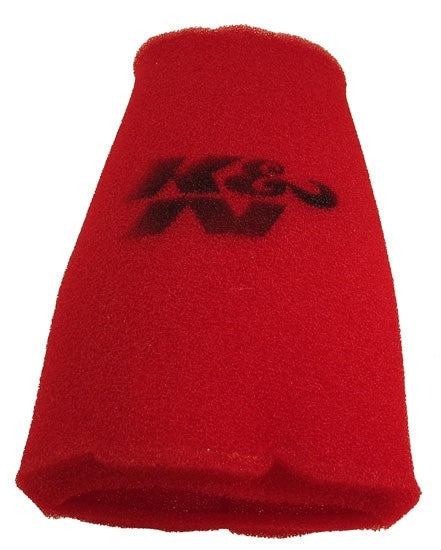 K&N Engineering K&N Airforce PreCleaner Round Tapered Red Air Filter Foam Wrap 6in Base ID x 5in Top ID x 14in H 25-0880