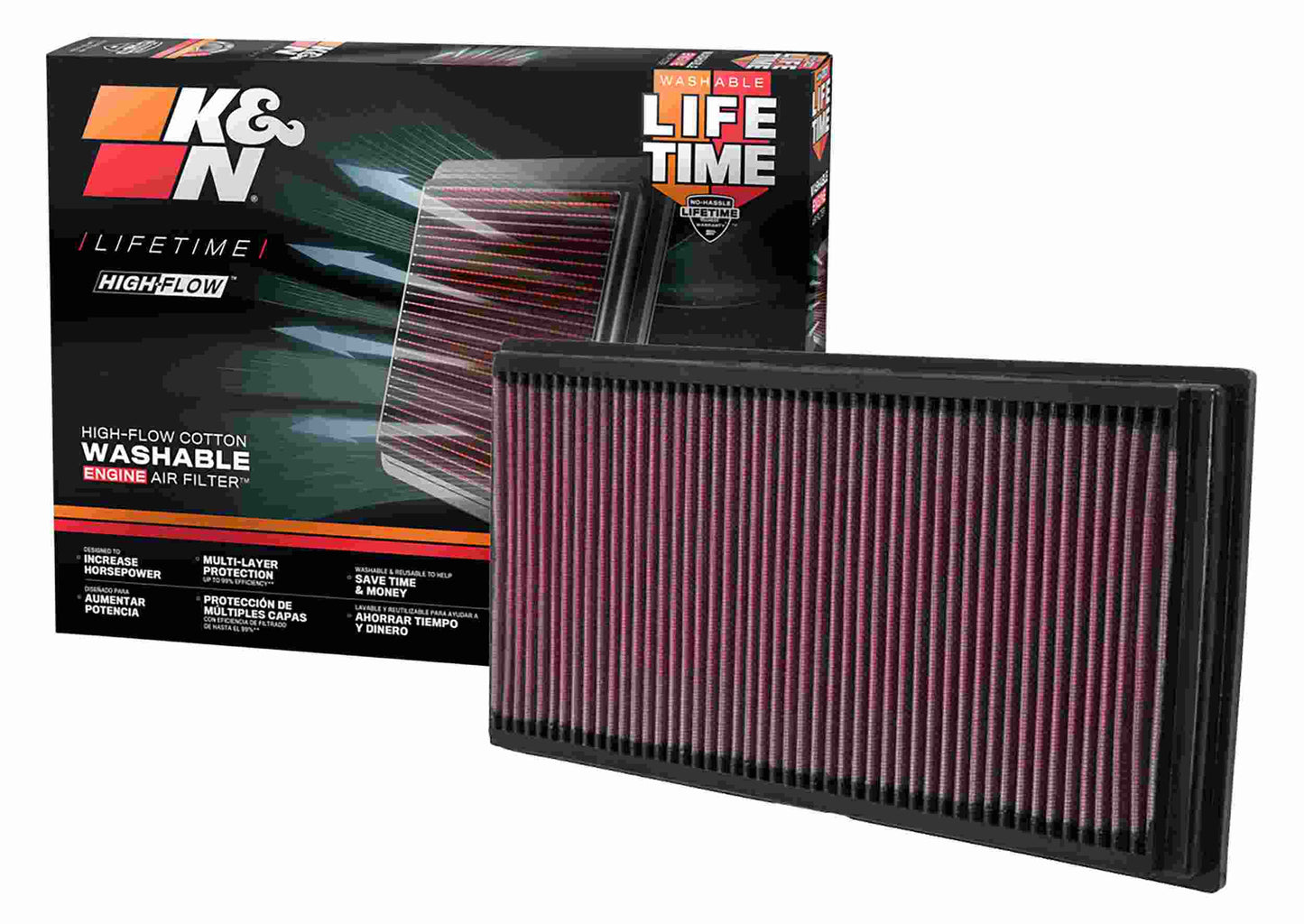 K&N Engineering K&N 96-07 Audi / 99-05 Seat / 96-04 Skoda / 97-09 VW Drop In Air Filter 33-2128