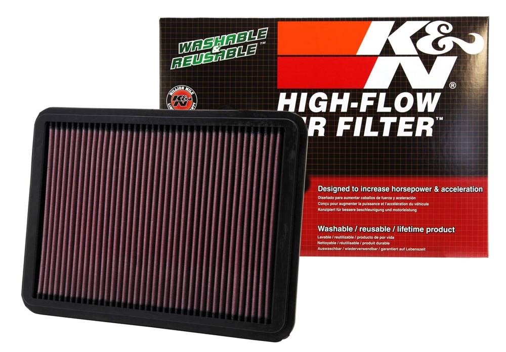 K&N Engineering K&N 04-09 Lexus GX470 4.7L / 02-08 Toyota 4Runner / 01-07 Sequoia / 00-06 Tundra Drop In Air Filter 33-2144