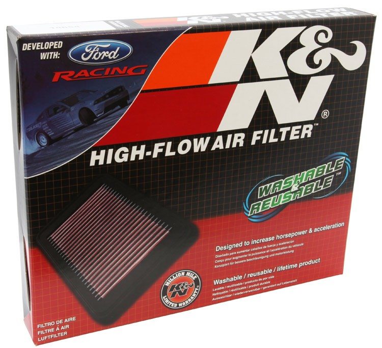 K&N Engineering K&N 10 Ford Mustang GT 4.6L-V8 Drop In Air Filter 33-2431