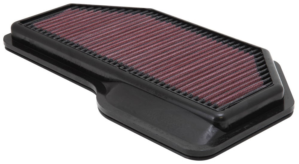 K&N Engineering K&N Replacement Air Filter 11.938in O/S Length x 6.5in O/S Width x 1.063in H for 13 Hyundai Genesis 33-2482