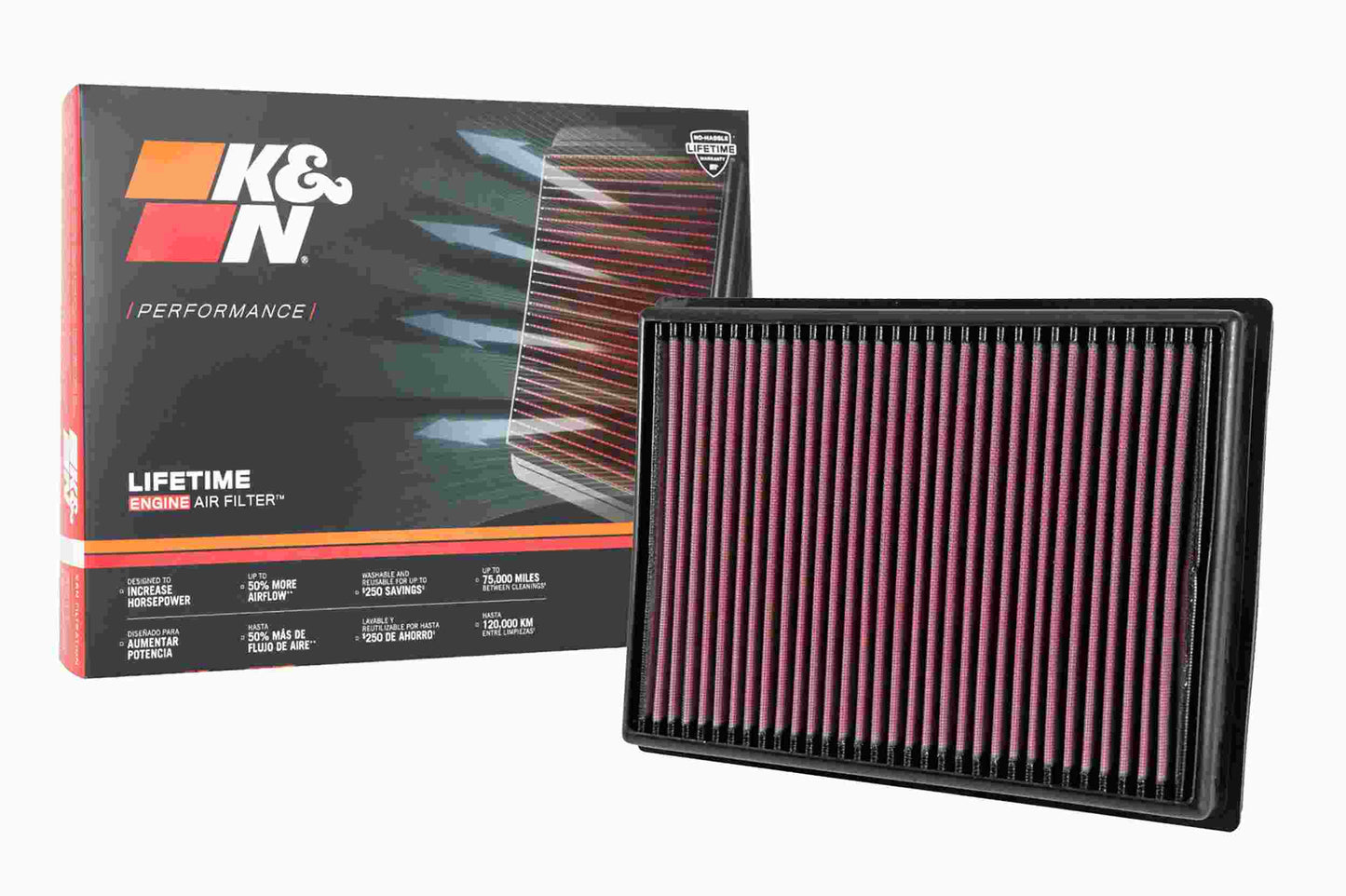 K&N Engineering K&N 2016 TOYOTA HILUX REVO 2.8L L4 DSL Drop In Air Filter 33-3045