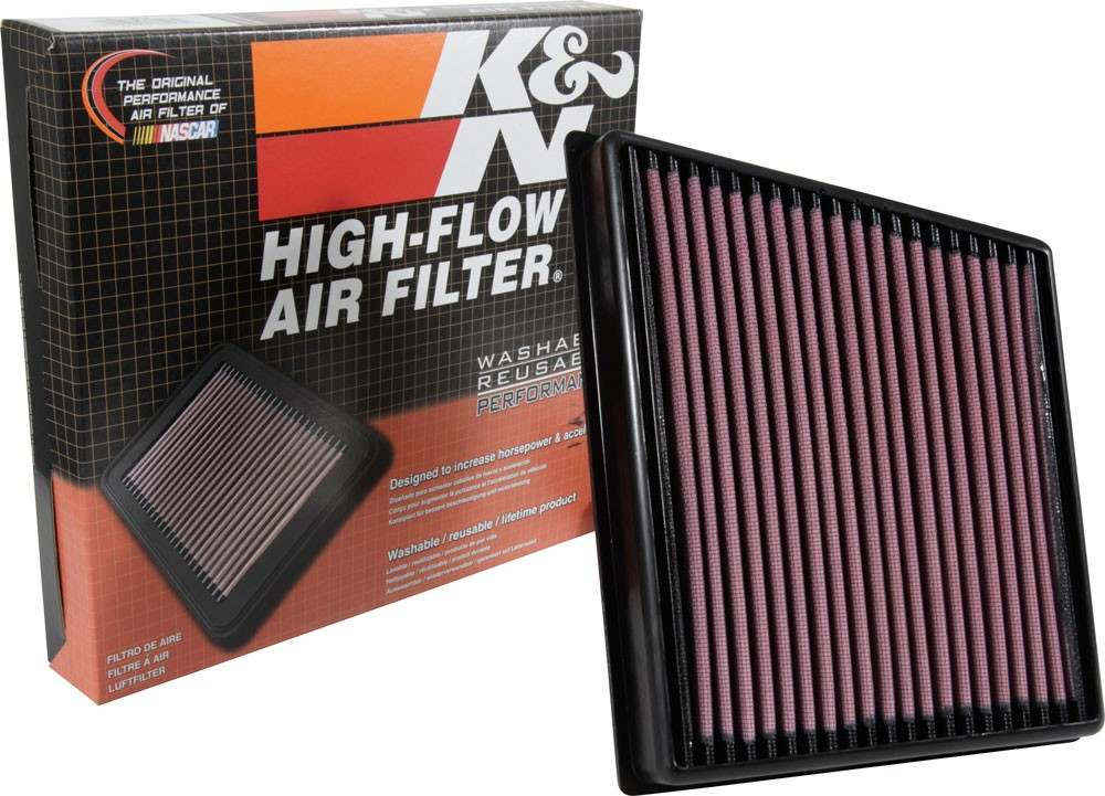 K&N Engineering K&N 2015 Jaguar F-Pace V6-3.0L F/I Right Side Replacement Drop In Air Filter 33-3074