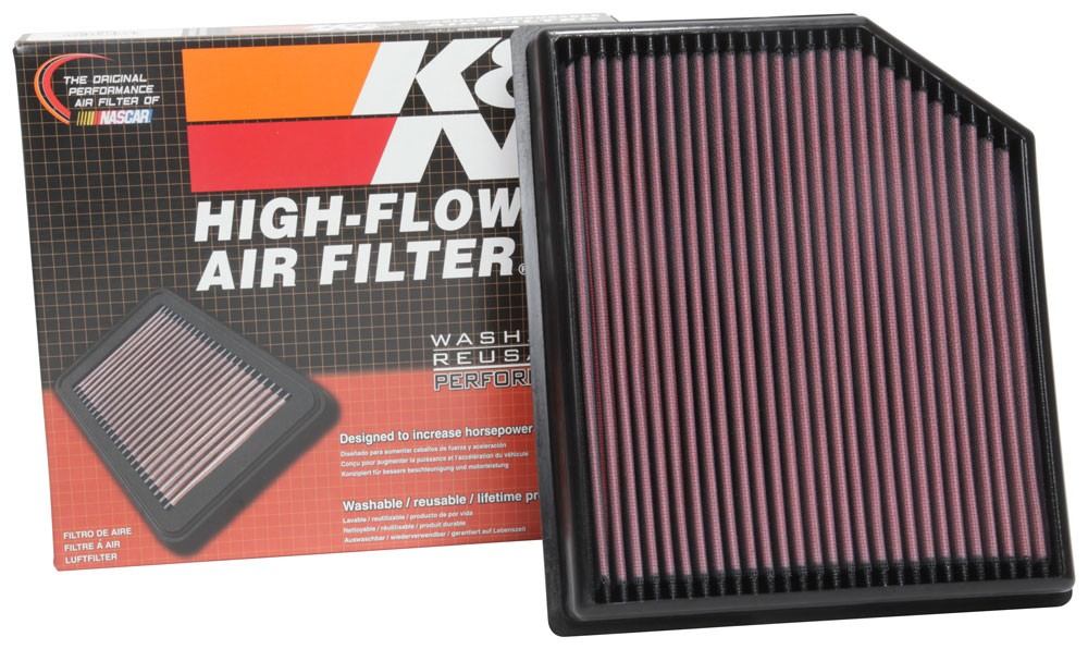 K&N Engineering K&N 2018 Jeep Grand Cherokee V8-6.2L F/I Replacement Drop In Air Filter 33-5077