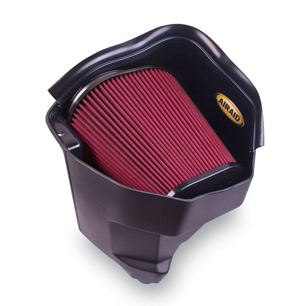 Airaid 11-14 Dodge Charger/Challenger MXP Intake System w/ Silicone Tube (Dry / Red Media) 351-319