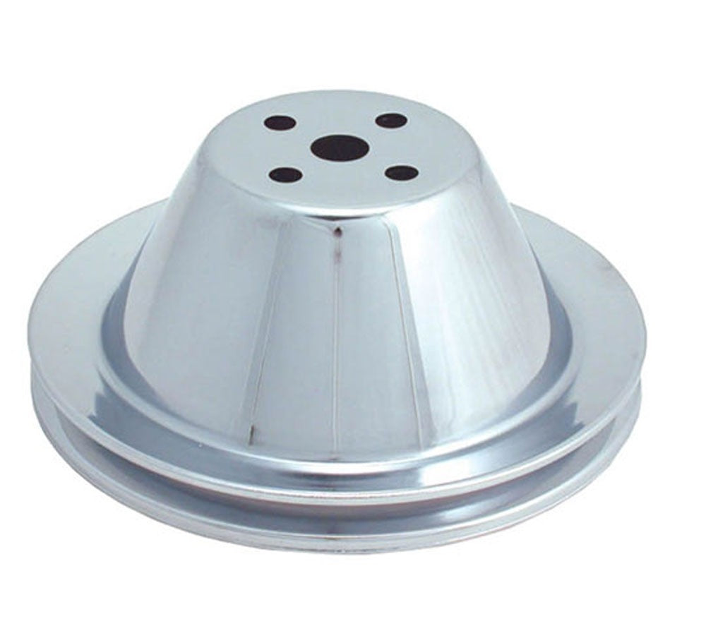Spectre SB Chevy Single Upper Groove Short Water Pump Pulley - Chrome 4368