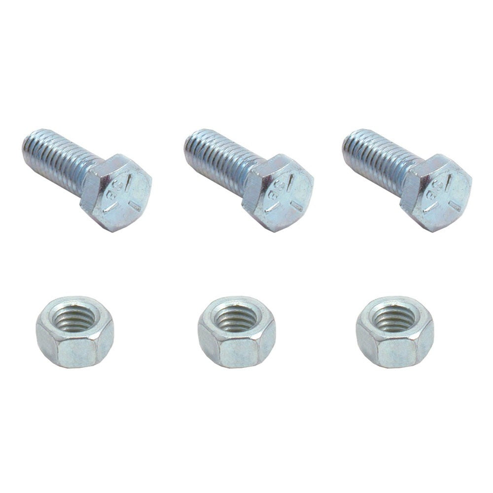 Spectre Collector Bolts & Locknut Set 3/8in. X 1in. - Set of 3 4675