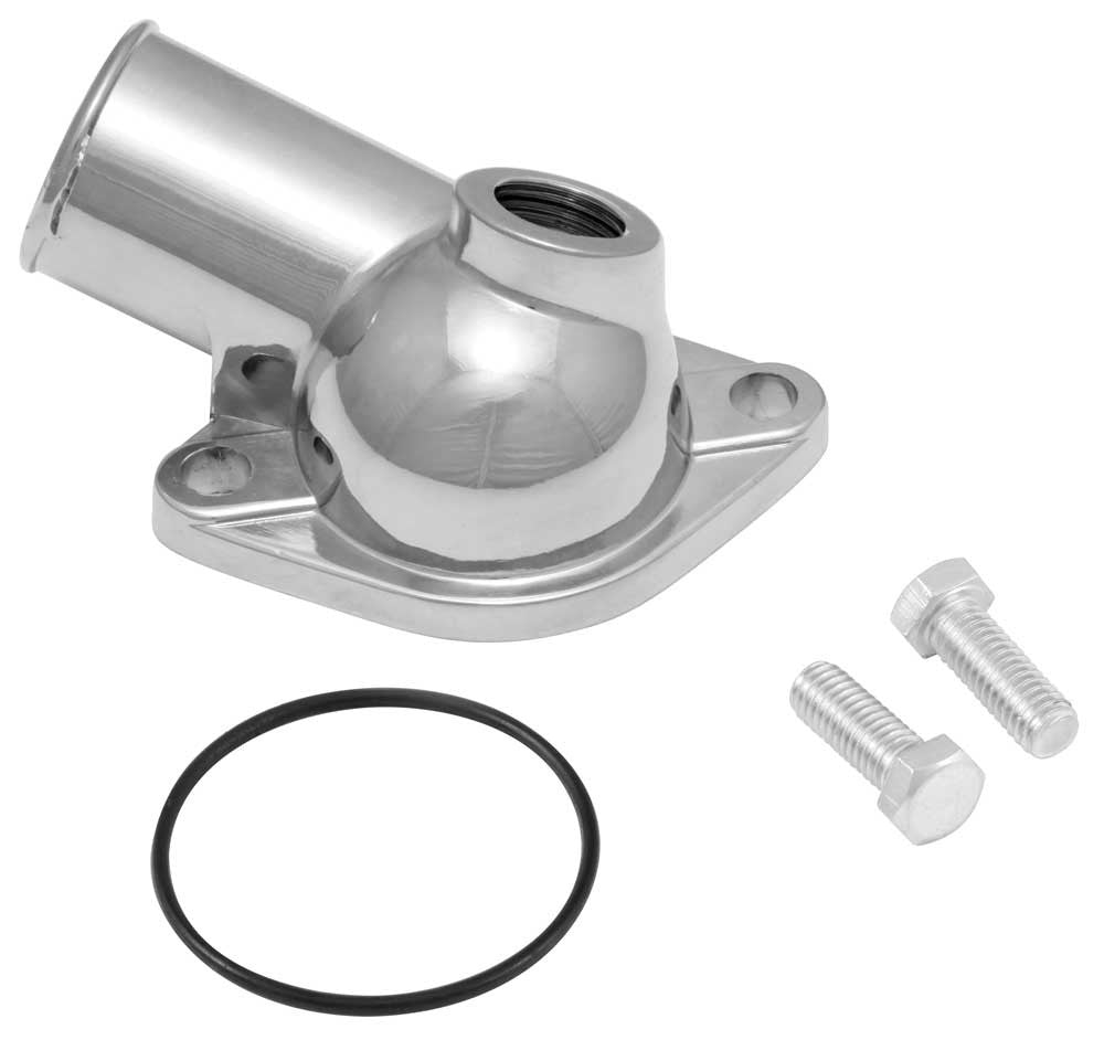 Spectre Chevy 1/2in. NPT Port Water Neck - Chrome 4730