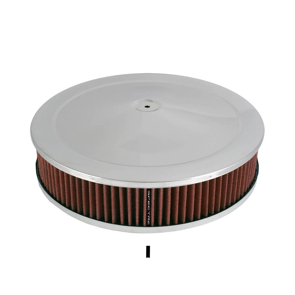 Spectre HPR Air Cleaner 14in. x 3in. - Red 47608