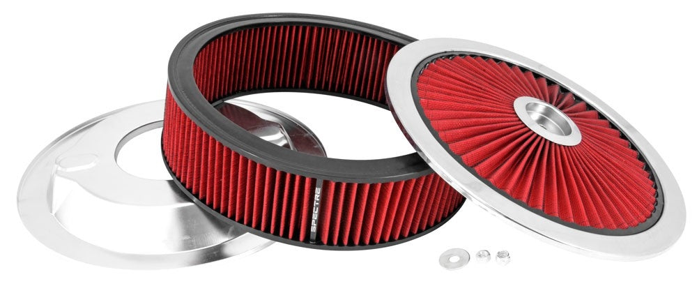 Spectre ExtraFlow HPR Air Cleaner Assembly 14in. x 4in. - Red 47632