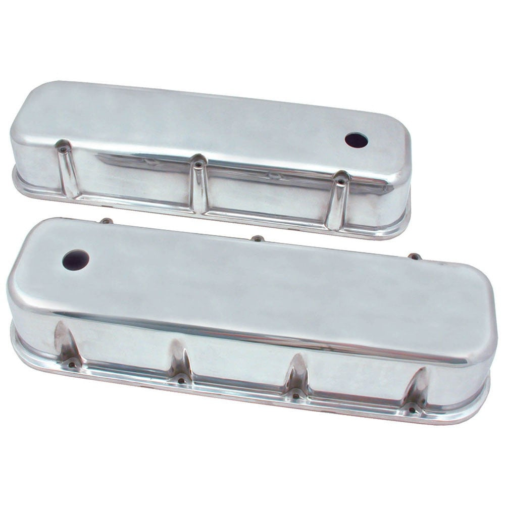 Spectre BB Chevy Tall Valve Cover Set - Polished Aluminum 5011