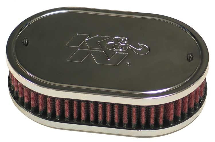 K&N Engineering K&N Custom Oval Race Filter Red 7in O/S L x 4.5in O/S W x 2in H 56-1030