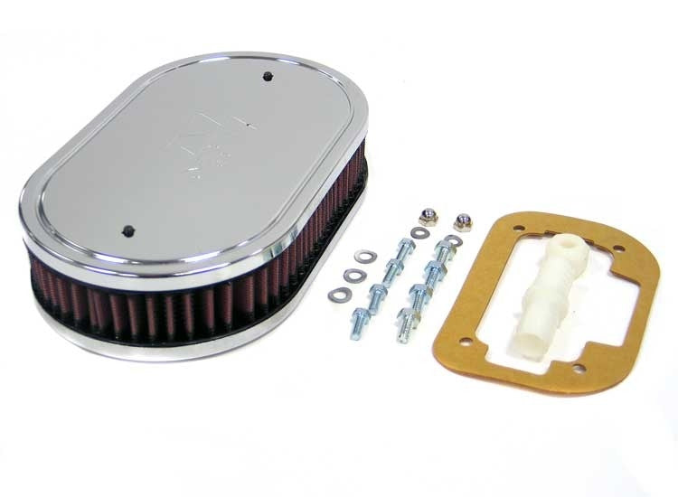 K&N Engineering K&N Custom Racing Assembly Oval Red 8.875in O/S L x 5.25in O/S W x 1.75in H 56-1070