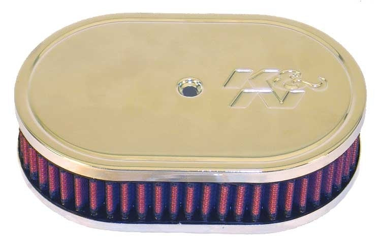 K&N Engineering K&N Custom Racing Assembly Oval Red 7in O/S Length - 4.5in O/S Width - 2in Height 56-1310