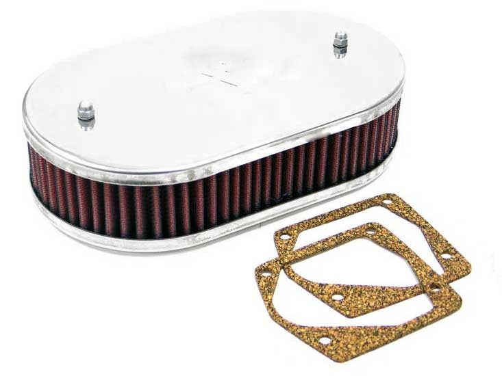 K&N Engineering K&N Custom Racing Assembly Bolt On Oval 6-8 Air Filter 2.188in Height 5.125 ID 3.156in Flange 56-9025