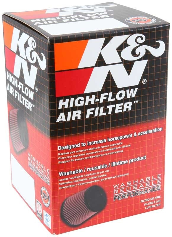 K&N Engineering K&N Universal Custom Air Filter - Oval - Red - 51mm Neck Flange 56-9105