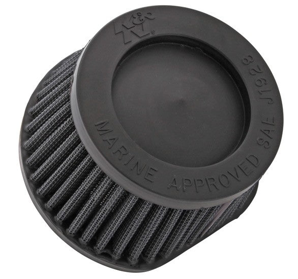 K&N Engineering K&N Marine Flame Arrestor Base 4.5in / O/S Length 0.625in / Height 2.5in / Race Specific - Black 59-2042RK