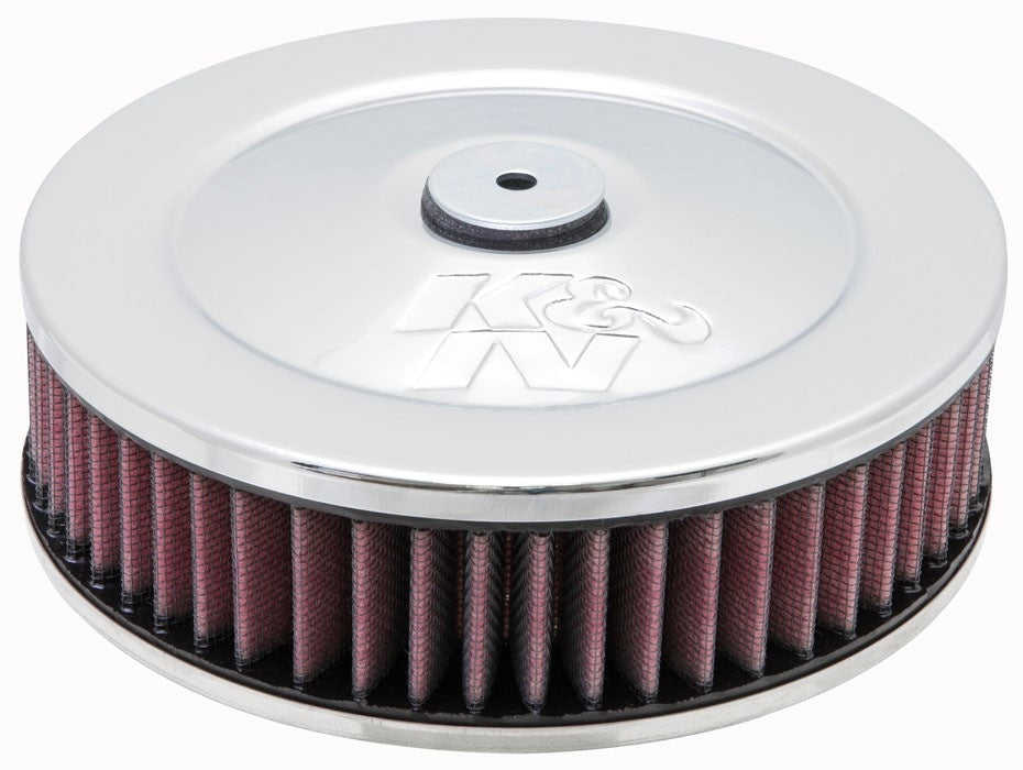 K&N Engineering K&N 2-5/8in Flange 7in Diameter 3in Height Round Air Filter Assembly w/ Vent 60-1030