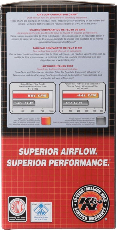 K&N Engineering K&N Custom Round Filter 5-1/8in FLG / 9in OD x 4-1/8in HW/VENT 60-1120