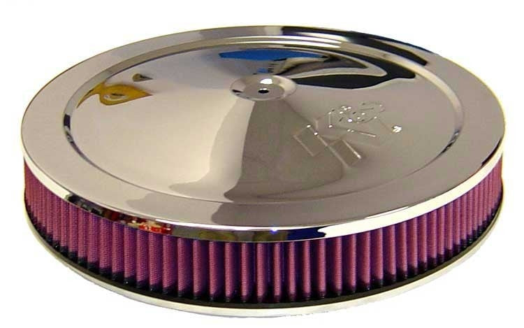 K&N Engineering K&N 14in Red Custom Air Cleaner Assembly - 5.125in ID x 14in OD x 3.87in H 60-1263