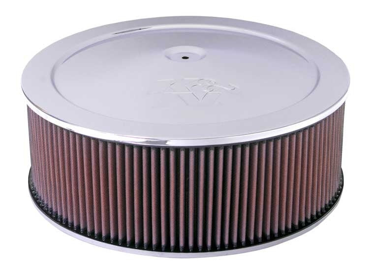 K&N Engineering K&N 14in Red Custom Air Cleaner Assembly - 5.125in ID x 14in OD x 6.625in H 60-1270
