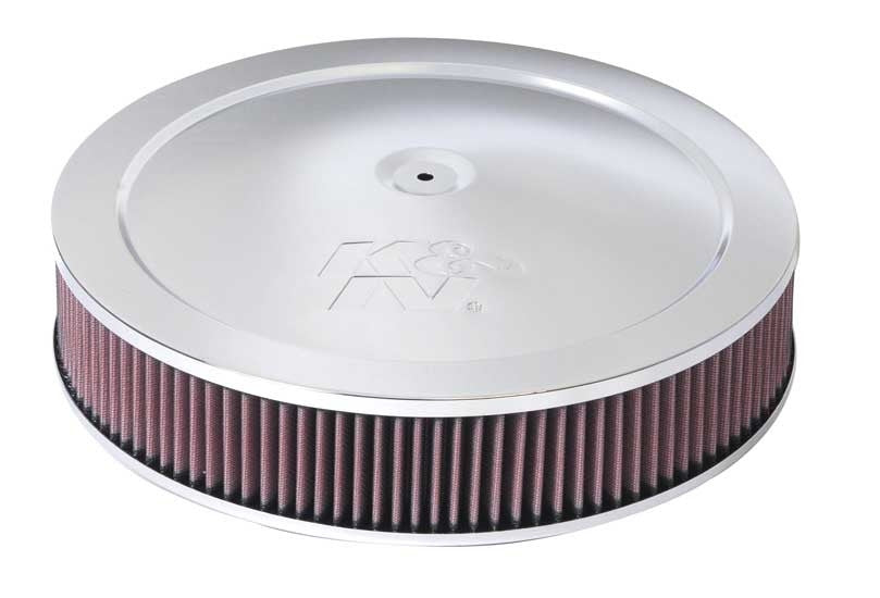 K&N Engineering K&N 14in Red Custom Air Cleaner Assembly - 5.125in ID x 14in OD x 2.75in H x 1.25in Drop Base 60-1280